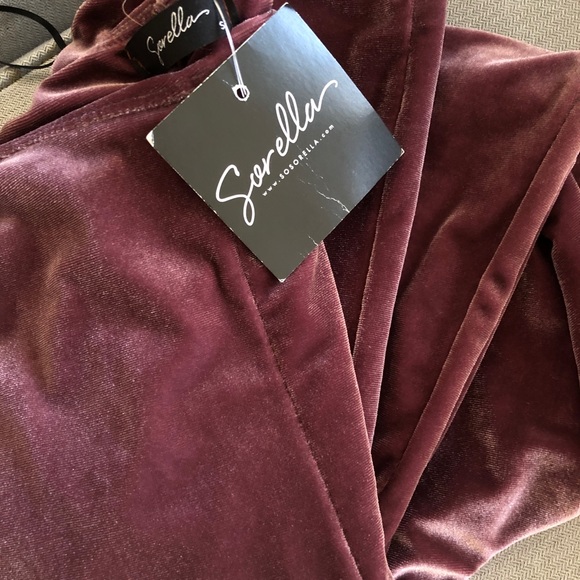 High wait suede leggings- rose - Picture 4 of 4